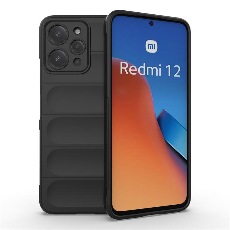 Для Redmi 12 Чехол Чехол Xiaomi Redmi 12 Capas Phone Bumper Back Armor Противоударный Мягкий TPU Защитный Объектив Fundas Redmi 12