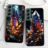 Чехол для телефона из натуральных хрустальных бриллиантов для Samsung Galaxy S22 S25 Ultra S21 S10 Plus S26 Edge S20 S23 S24 FE Силиконовый Мягкий