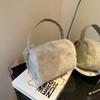 Foreign Plush Portable Small Bag Women'S Retro Fashion Messenger Bag Fashion Portable Hair Bag