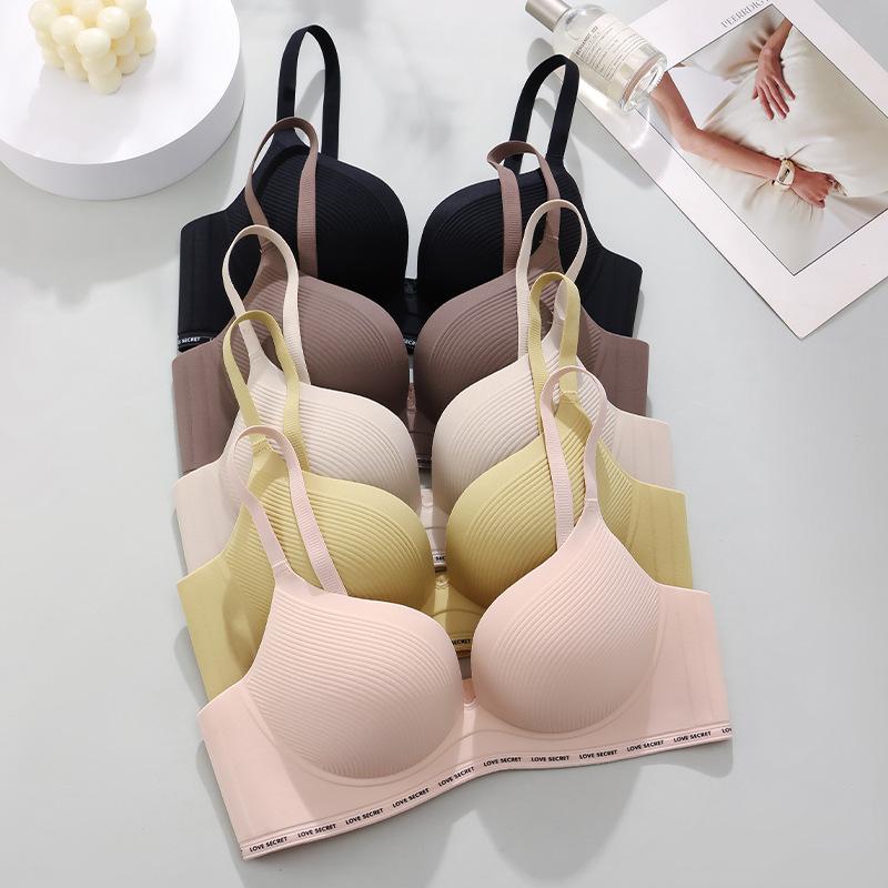 High-quality new seamless underwear women's small breasts gather without steel ring, anti-sagging, sub-breasts fixed cup bra