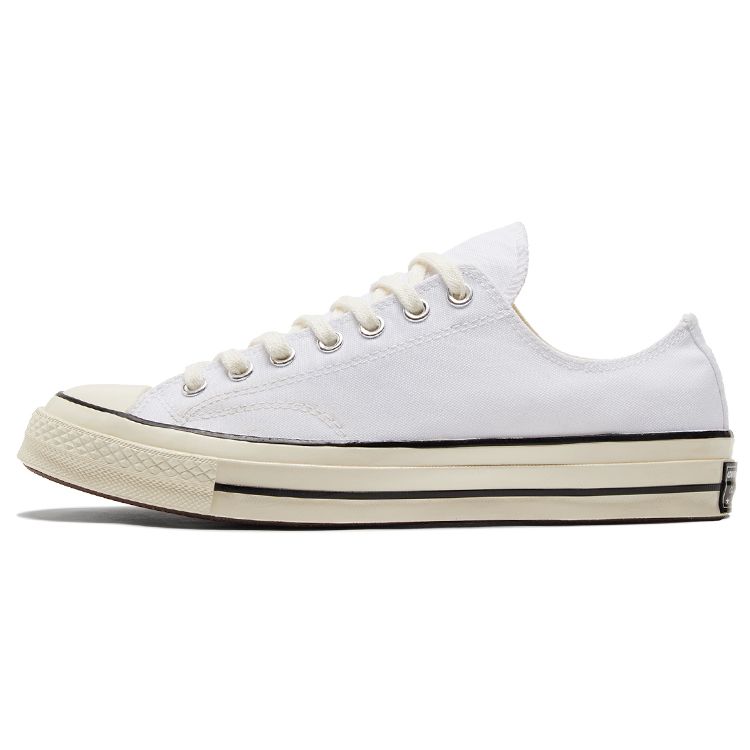 Converse Chuck 70 Low White Black Unisex Sneakers A02306C