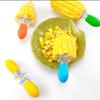 Stainless Steel Corn Cob Holder 1 Pair Corn Holder BBQ Twin Prong Sweetcorn Holder Barbecue Corn Prong Skewer Camping Supplies