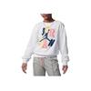 Jordan Logo Letter Print Pattern Crewneck Sweatshirt Kids Sweatshirt White FJ6549-100
