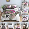 Cartoon Pet Bedding Set Cute Animals Duvet Cover Pattern Comforter Covers Twin King Size Quilt Cover With Pillowcase Bedclothes