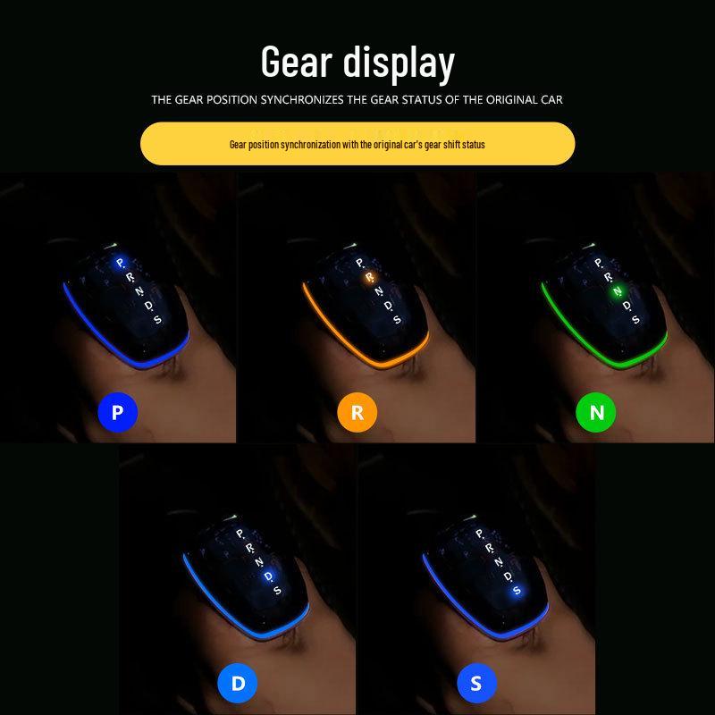 Хрустальная ручка переключения передач N-BOX с семицветной подсветкой салона