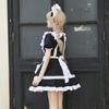 Original Black and White Maid Dress Cute Lolita Dress Cafe Maid Uniform Women's Big Brother Dress