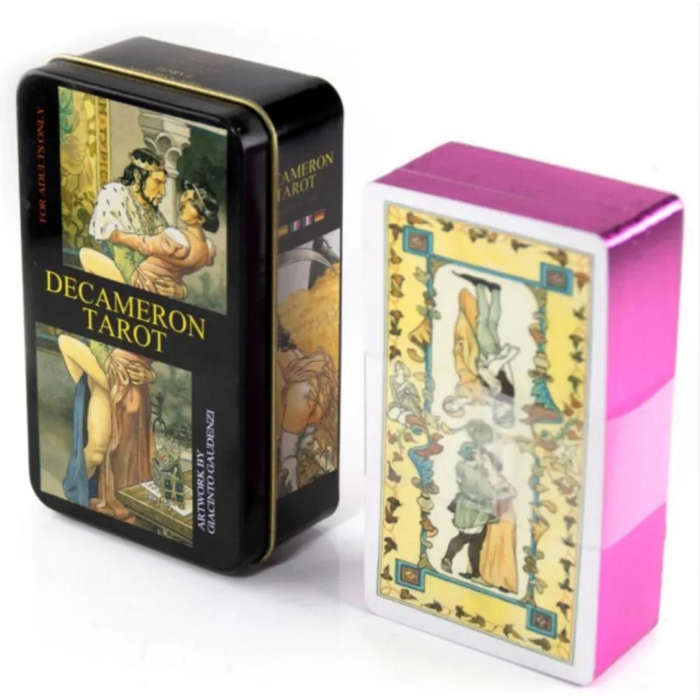 Wondering Spirit Tarot 78pcs In a Tin Metal Box Gold-plated Edge Tarot Cards For Divination Tarot Deck Beautiful Package