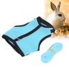 Adjustable Mini Pets Vest Harness and Leash Set Mesh Pet Leash for Rabbits Guinea PigS Light Blue