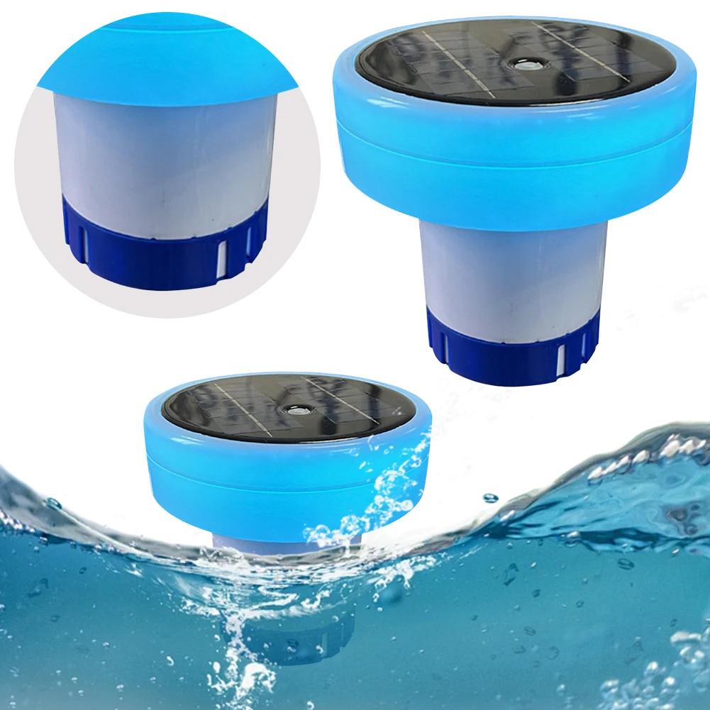 Солнечный ионизатор для бассейна Хлорные таблетки Floater 7 цветов Очиститель воды в бассейне Регулируемая подача химикатов Оборудование для очистки бассейна