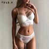Bandage Sexy Underwear Set Thick Women Lace Push Up Bra