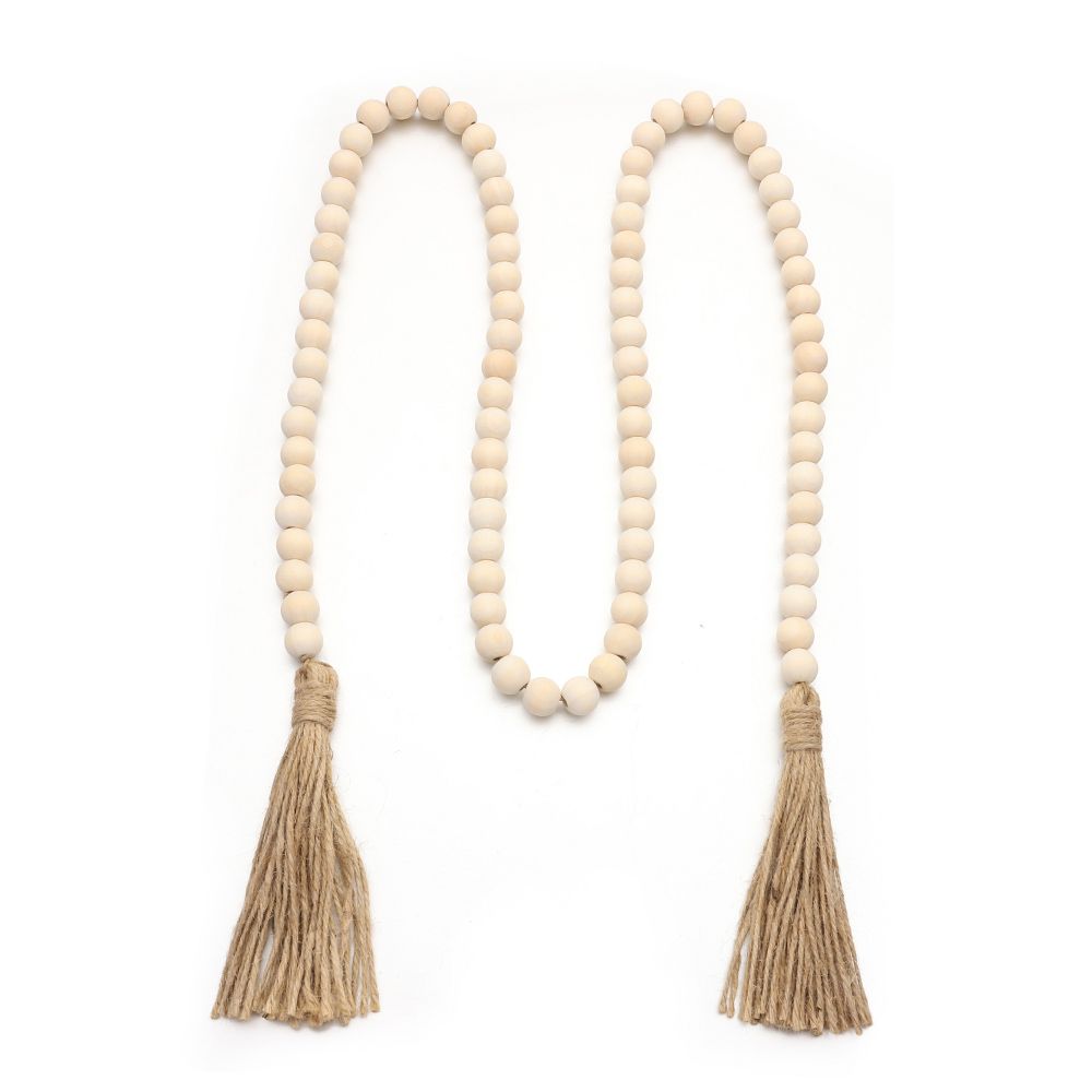 Праздничный фермерский деревенский деревенский деревянный бисерный гирлянда настенный декор для дома молитвенные четки