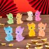 Mini Luminous Zodiac Dragon Figurine Simulation Loong Ornament Micro Landscape Car Interior Home Desktop New Year Decoration