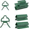 60 Piece Clips for Plants, 2 Sizes, Reusable Vine Support Clips, Garden Clips for Climbing Plants for Supporting Vegetable Stems and Plant stems,Green