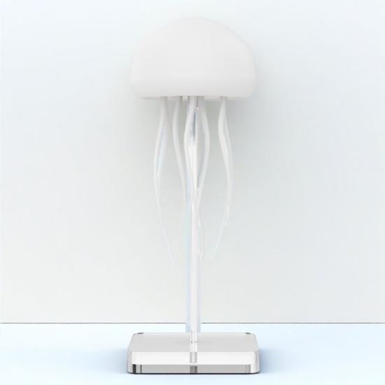 Floating Jellyfish Lamp Voice And Sound Activated Night Light USB Rechargeable Color Changing Ocean Mood Light for Bedroom Decor