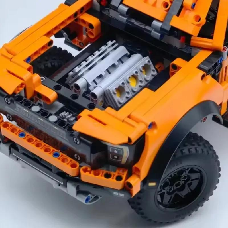 1300+ ШТ. Техно Рапторы Пикап Гоночный Автомобиль Набор Строительных Блоков Совместимый MOC Креативный DIY Автомобиль Кирпичи Игрушки Подарок Подросткам Взрослым