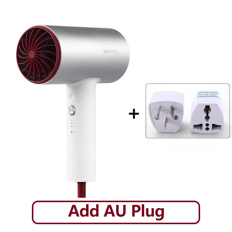 Оригинальный анионовый фен Xiaomi Mijia Soocas H3S, корпус из алюминиевого сплава, 220 В, 1800 Вт, выходное отверстие для воздуха, анти-горячий, инновационный дизайн, уход за волосами, фен