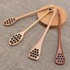 Cooking Home Drizzler Wooden Long Handle Saver Spoon Honey Dipper Stirrer Mixing Stick