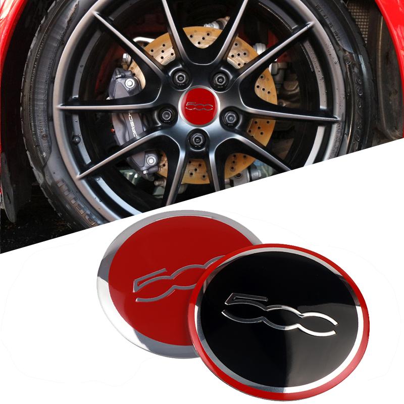GGBFQ1 4PCS 56MM Car Wheel Center Hub Cap Rim Sticker Scorpion Decal Accessories For Fiat 500 Abarth Uno 600 Cross Fiorino Grande Panda