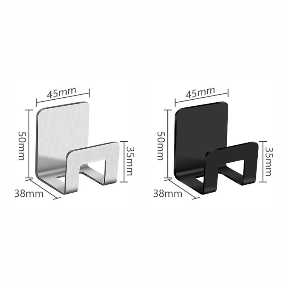 2pcs Metal Sponge Storage Holder Self Adhesive Sink Storage Holder Drain Drying Rack Kitchen Use