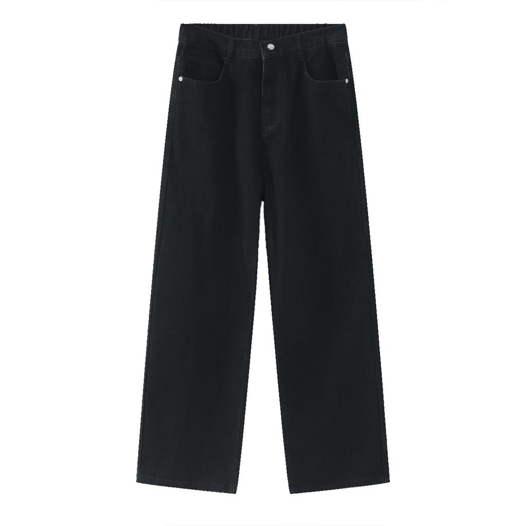 Men's Four Seasons Elastic Waist Straight Casual Jeans