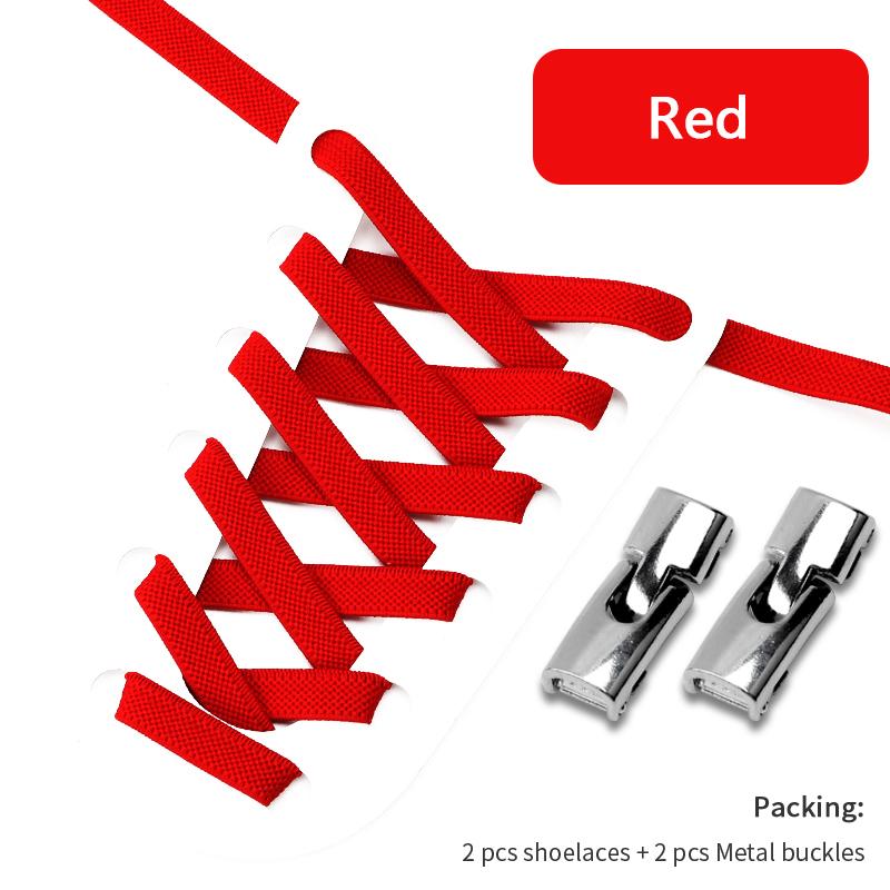 NO.8 4Pcs Cross Lock Shoelaces Without Ties 8MM Width Elastic Laces Sneakers Kids Adult No Tie Shoelace Rubber Bands Shoes Accessorie