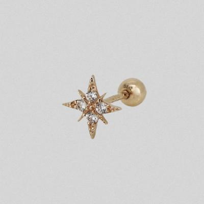Youngglow 14k мерцающий пирсинг