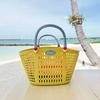 Plastic Bath Product Storage Basket Waterproof Fruit Storage Basket  Vegetable Buying