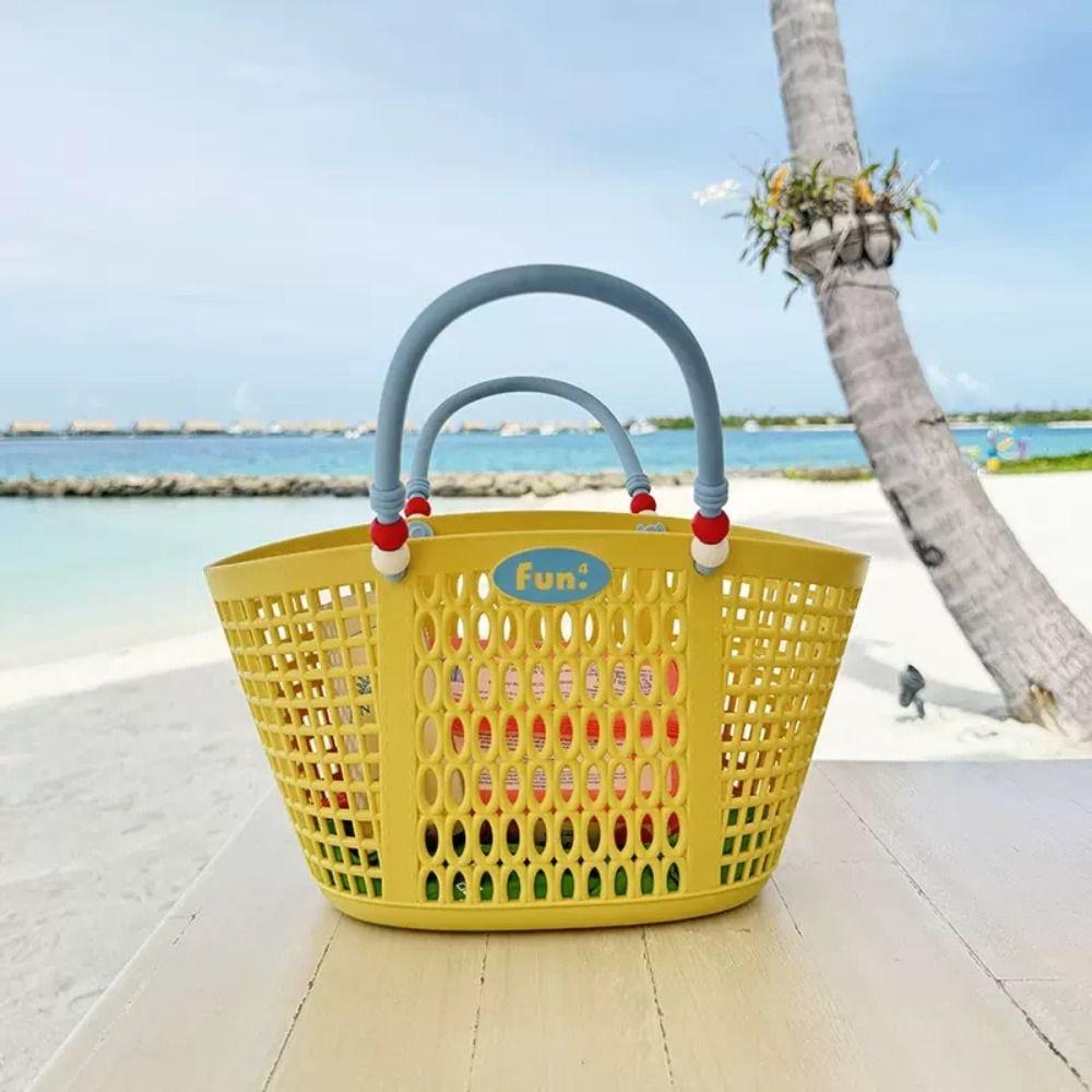Plastic Bath Product Storage Basket Waterproof Fruit Storage Basket Vegetable Buying