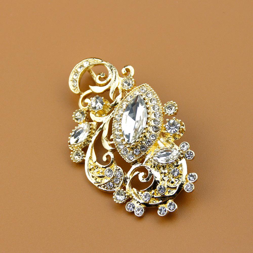 Хрустальные броши для женщин, шарф, кафтан, свадебные украшения, марокканская арабская этническая бижутерия, брошь-цветок в Дубае