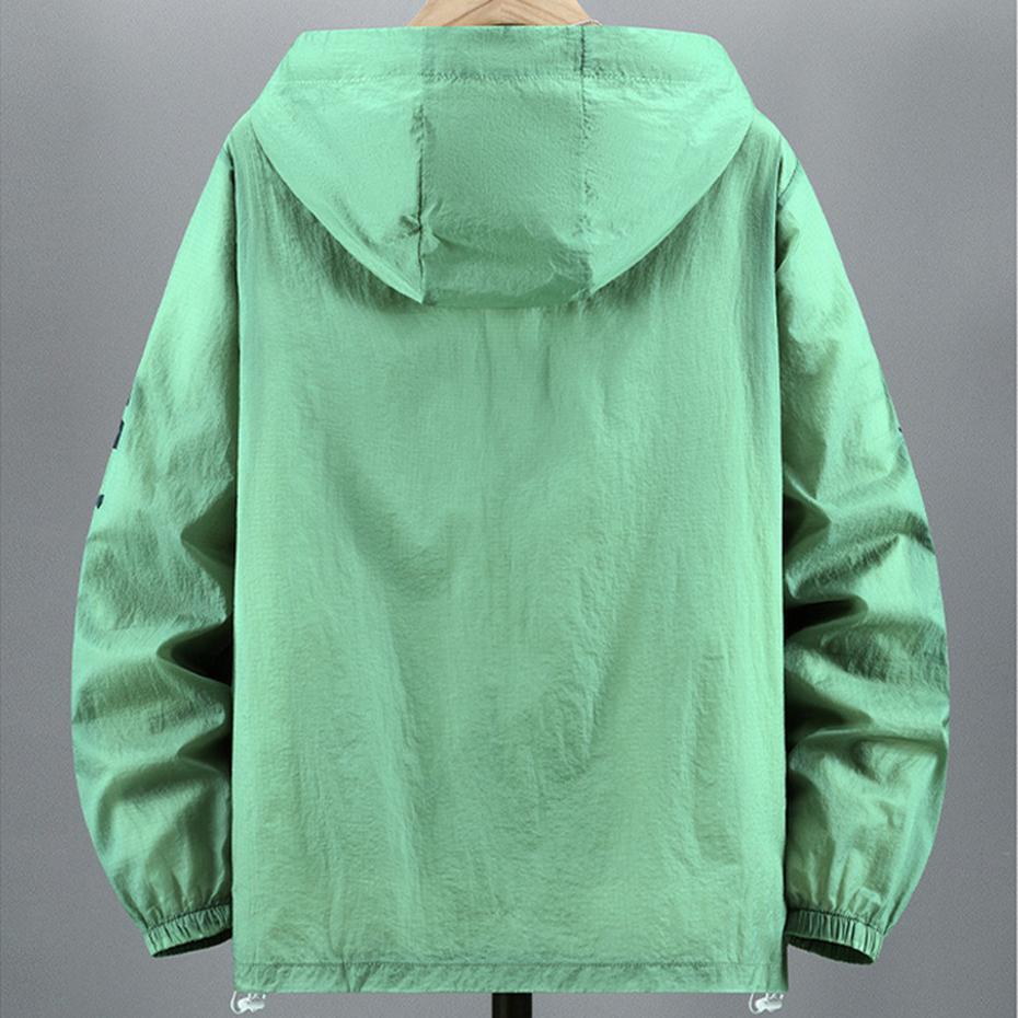 10XL 9XL Большие размеры Летние куртки Мужские Защита от солнца Кожаные куртки Ультралегкие Куртки с капюшоном Ветровки Мужские Большого размера 8XL Куртки