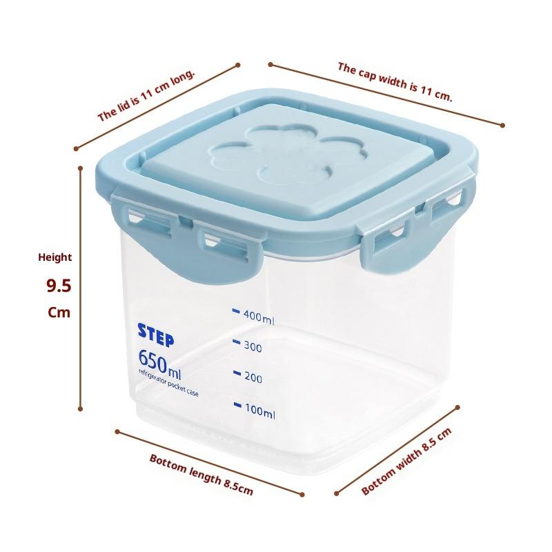 Airtight Plastic Food Storage Containers - Sealed Cans for Coarse Cereals & Grains (With Scale)