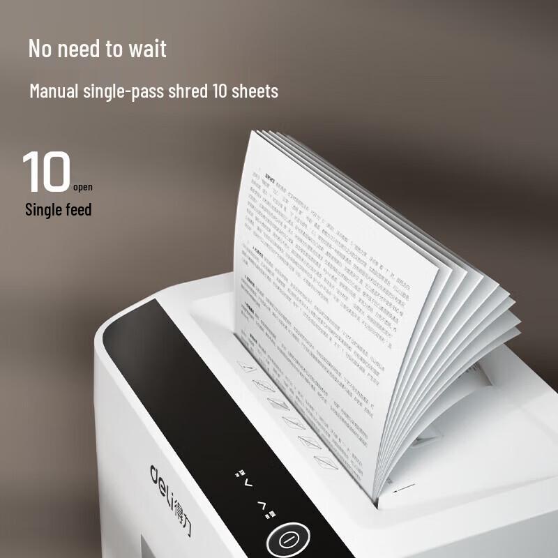 Deli GA753 Business Paper Shredder CN plug (adapter included)
