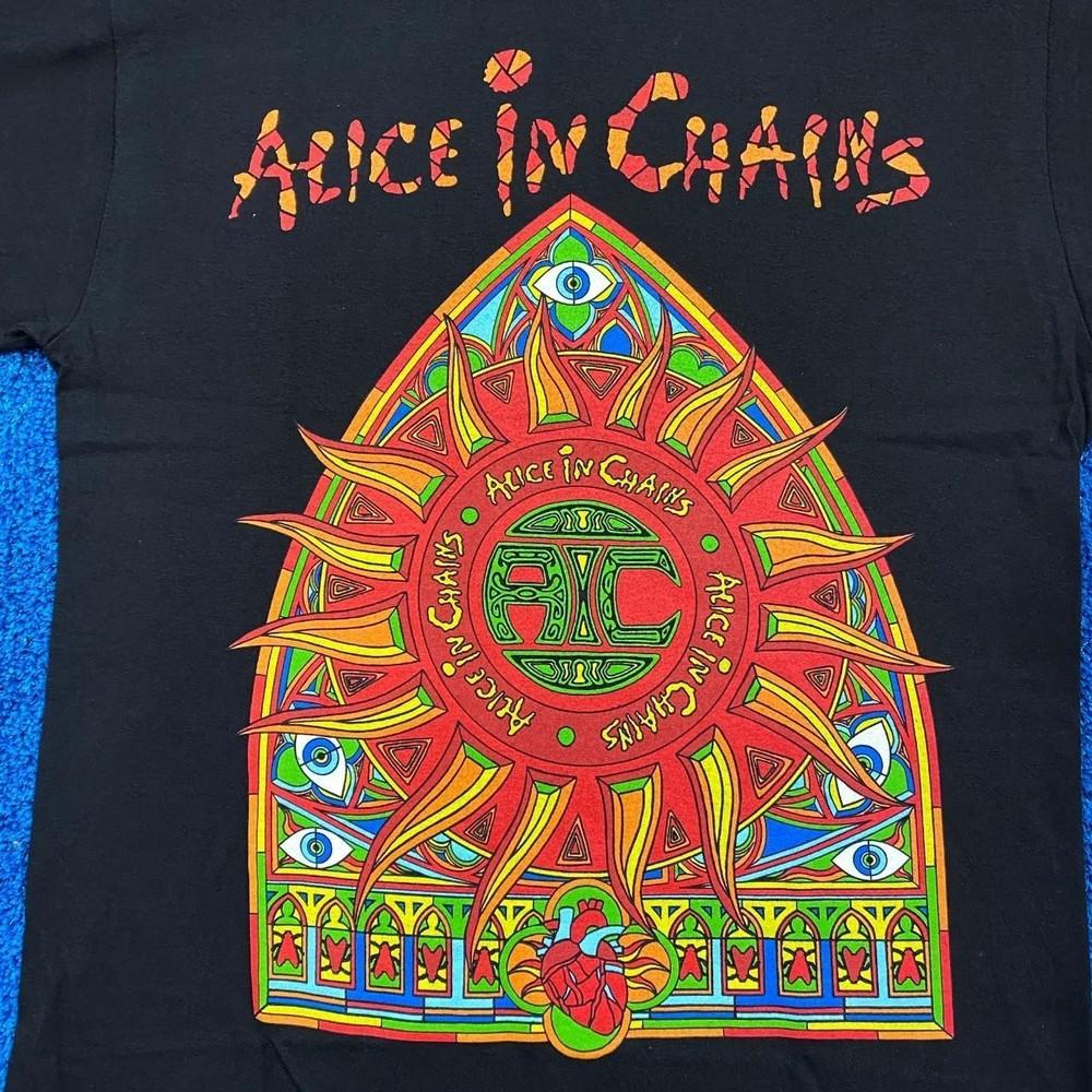 Alice in Chains T-Shirt Short Sleeve Cotton Black Men All Size S-5XL NEW Unisex T-Shirt