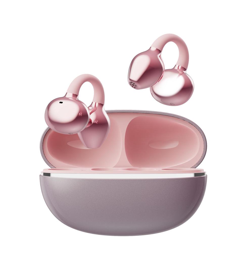 Костяная проводимость Bluetooth Ear Clip с бриллиантовой пряжкой: Подавление шума, Низкая задержка, Беспотерьное качество звука