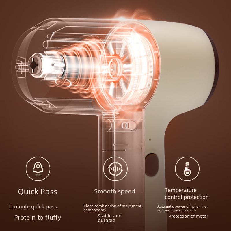 Мини портативный беспроводной электрический венчик для взбивания яиц: Автоматический венчик для взбивания сливок для выпечки