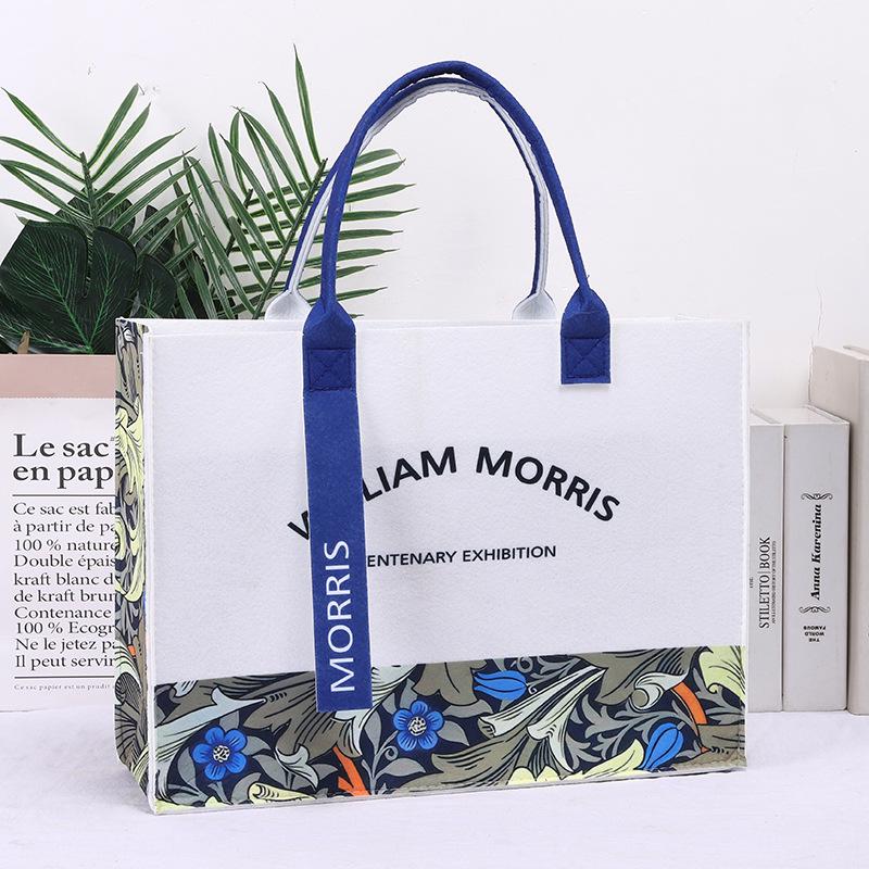 Модная контрастная цветная сумка-тоут Morris Ribbon большой вместимости для поездок на работу