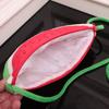 Fruit Watermelon Crossbody bag Adjustable Cartoon Tote Bag Plush Watermelon Bag  Birthday Gifts