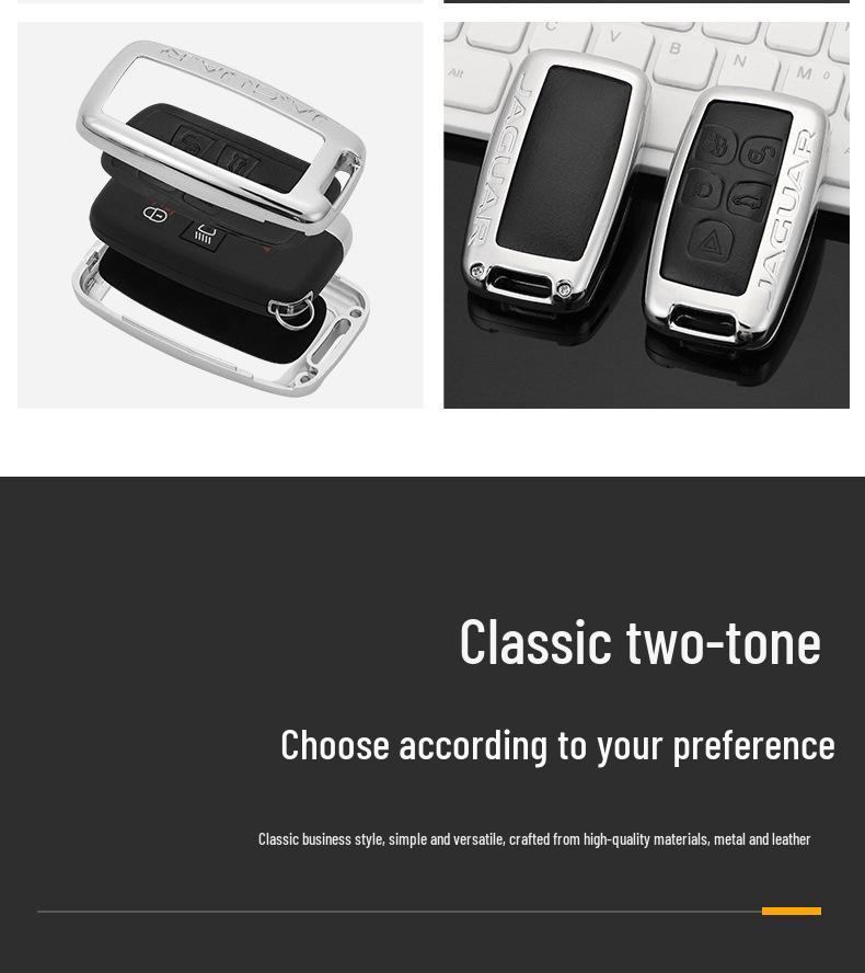 Чехол для ключа Jaguar: Совместимо с моделями XEL, XFL, F-Pace, XJL, XF, XE, F-Type 2022 – Роскошная сумка с пряжкой-ракушкой