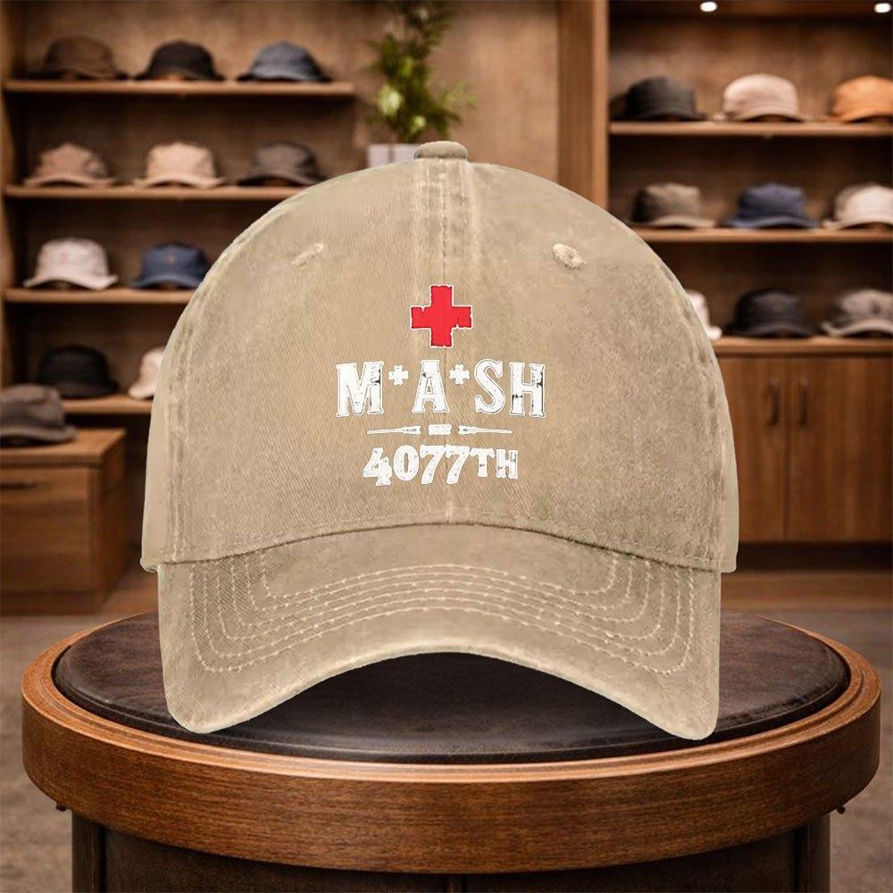 Army Mobile Surgical Hospital Print Baseball Cap Casual Snapback Hat Fashionable Outdoor Adjustable Cap Suitable for All Se