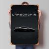 Металлическая табличка Lamborghini Постер с автомобилями Декорация для дома Ретро Металлическая табличка для гаража Настенное искусство Декор