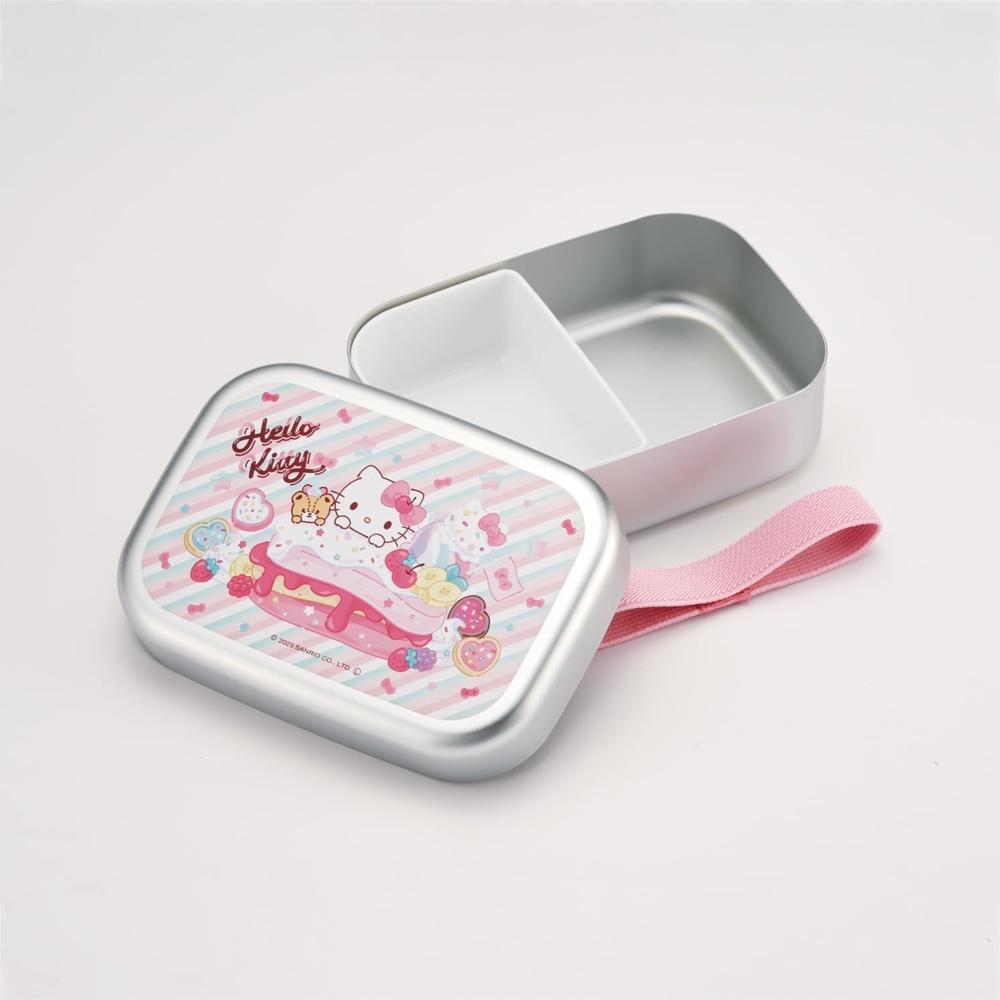 Skater Bento Box Aluminum Lunch for Children 370ml Insulated Compatible with Belt Made in Japan Sanrio Hello Kitty Fancy Snacks Weets Girls ALB5NV-A