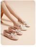 Senda Lefu shoes for women in autumn 2025, wearing butterfly bow flat single shoes WPZ84CA5