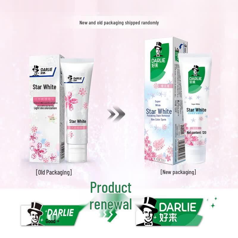 Darlie Starry White Cherry Blossom Toothpaste Triple Pack