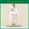 Cute Bunny Plush Keychain Toy With Pp Cotton Filling For Girls Bag Accessories
