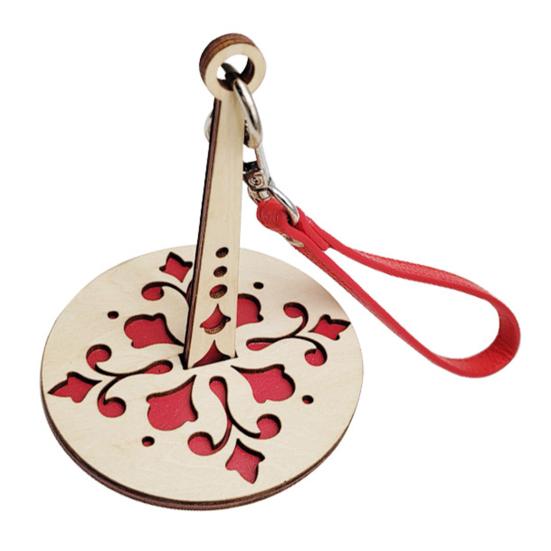 Держатель пряжи на запястье, портативный деревянный прядильщик пряжи, держатель клубков пряжи для вязания крючком, органайзер для хранения пряжи с браслетом