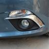 Car Front Fog Light Lamp Frame Stick Styling ABS Chrome Cover Trim Part For Mazda 3 Axela M3 2014 2015 2016 2017