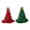 Christmas Tree Hat Glitter Tinsel Santa Hat for Adults Children Funny Holiday Party Acceesory for New Year Christmas Supplies