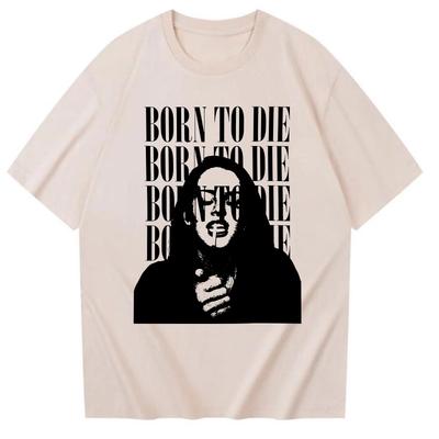 Born To Die Лана Дель Рей Футболка Мужская Женская Харадзюку 2026 Весна Лето Новый Модный Повседневный Футболка с Коротким Рукавом и Круглым Вырезом Мужская Футболка