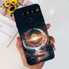 For LG G8X ThinQ Case  LG V50 ThinQ V50s ThinQ V50 Dual Screen Liquid Silicone Bumper Coque Fundas Marble Space Man Dragon Capa