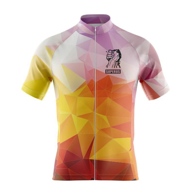 Mens Cycling Jersey Short Sleeve Quick Dry Road Bike Shirt Team Uniform Lightweight Breathable